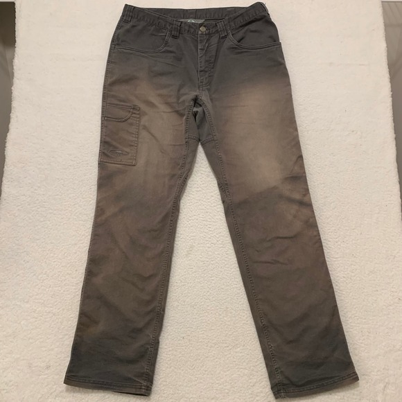 Arborwear Other - Arborwear Canvas Work Pants 36x34 (FITS 36x33) Faded Utility Rugged *HOLE* Gray